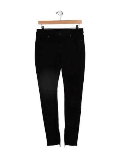 Pre-owned Rta Mid-rise Skinny Leg Jeans In Black