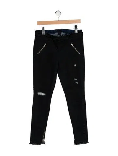 Pre-owned Rta Mid-rise Skinny Leg Jeans In Black