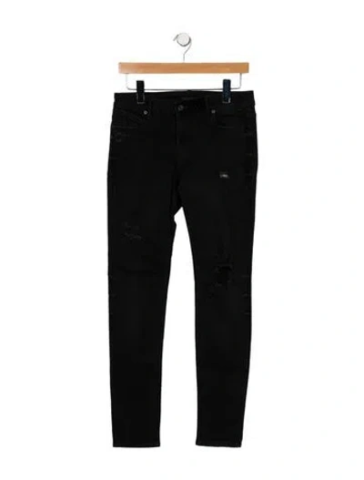 Pre-owned Rta Mid-rise Skinny Leg Jeans In Black