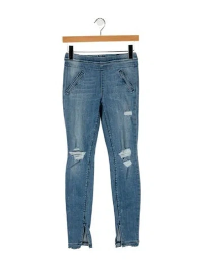 Pre-owned Rta Mid-rise Skinny Leg Jeans In Blue