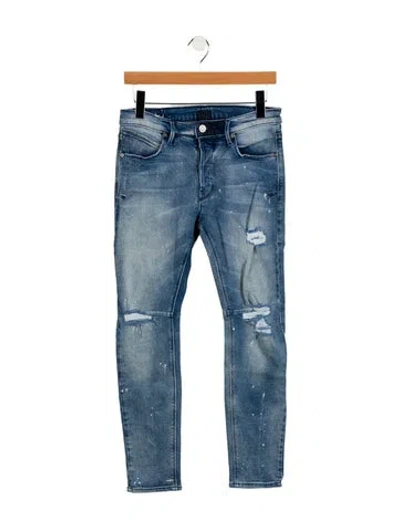 Pre-owned Rta Mid-rise Skinny Leg Jeans In Blue