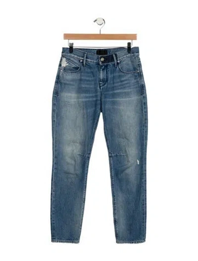 Pre-owned Rta Mid-rise Skinny Leg Jeans In Blue