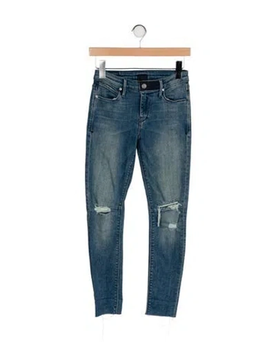 Pre-owned Rta Mid-rise Skinny Leg Jeans In Blue
