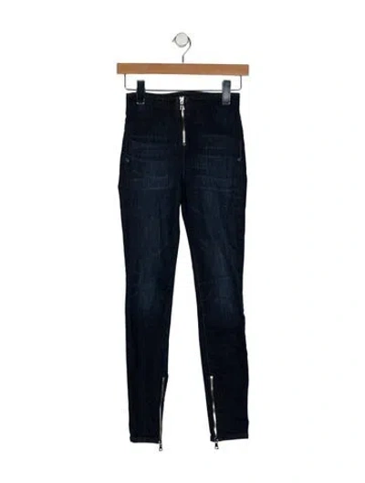 Pre-owned Rta Mid-rise Skinny Leg Jeans In Blue