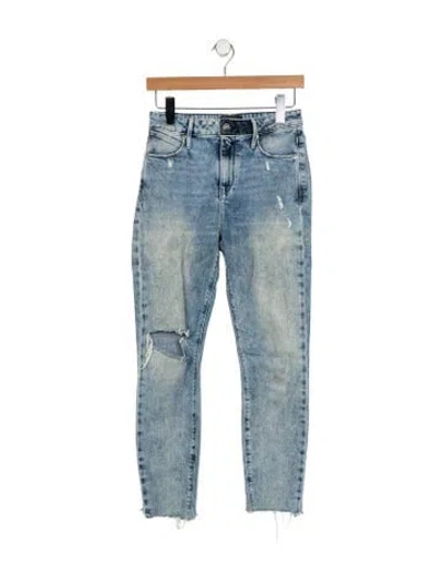 Pre-owned Rta Mid-rise Skinny Leg Jeans In Blue