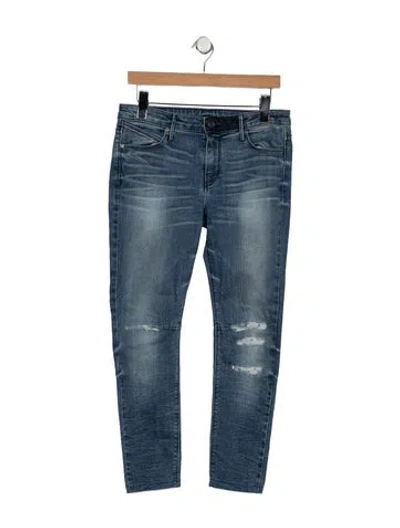 Pre-owned Rta Mid-rise Skinny Leg Jeans In Blue