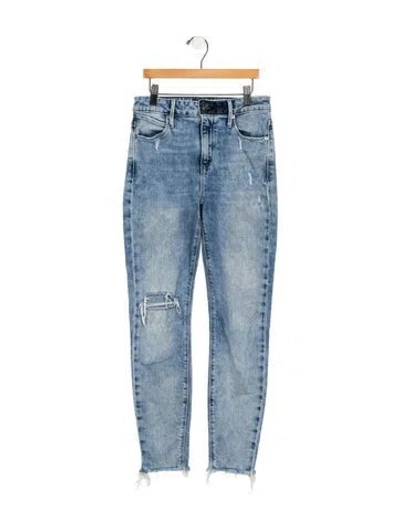 Pre-owned Rta Mid-rise Skinny Leg Jeans In Blue