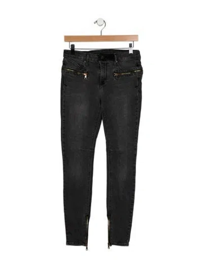Pre-owned Rta Mid-rise Skinny Leg Jeans In Gray