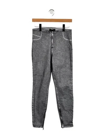 Pre-owned Rta Mid-rise Skinny Leg Jeans In Gray