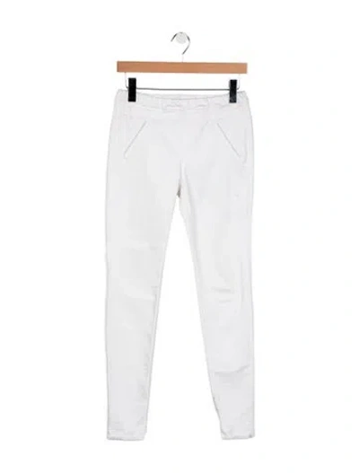 Pre-owned Rta Mid-rise Skinny Leg Jeans In White