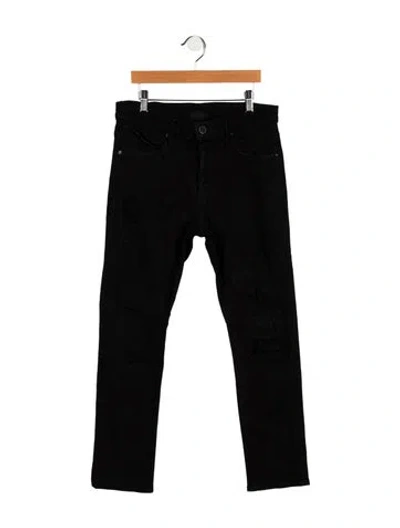 Pre-owned Rta Mid-rise Straight Leg Jeans In Black