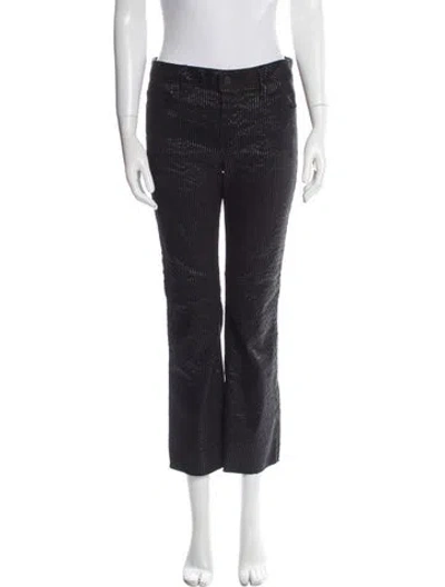 Pre-owned Rta Mid-rise Straight Leg Jeans In Black