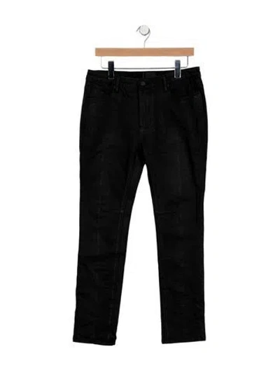 Pre-owned Rta Mid-rise Straight Leg Jeans In Black