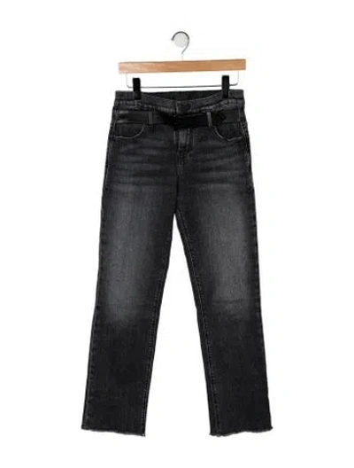 Pre-owned Rta Mid-rise Straight Leg Jeans In Black