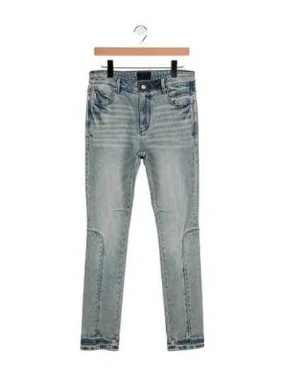 Pre-owned Rta Mid-rise Straight Leg Jeans In Blue