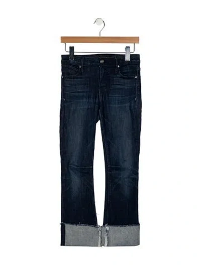 Pre-owned Rta Mid-rise Straight Leg Jeans In Blue