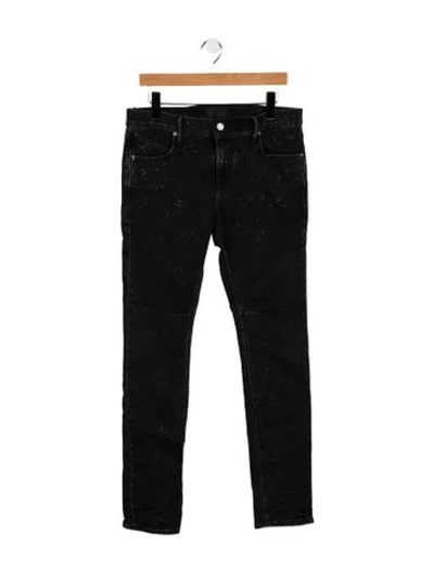 Pre-owned Rta Mid-rise Straight Leg Jeans In Blue
