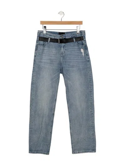 Pre-owned Rta Mid-rise Straight Leg Jeans In Blue