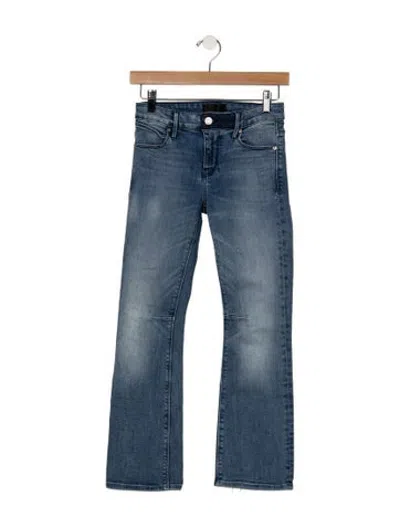 Pre-owned Rta Mid-rise Straight Leg Jeans In Blue