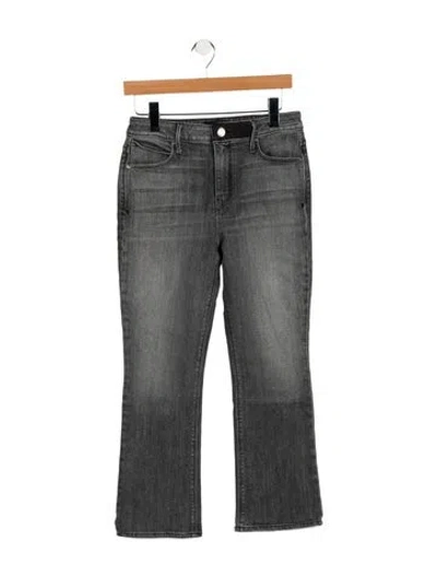 Pre-owned Rta Mid-rise Straight Leg Jeans In Gray