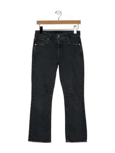 Pre-owned Rta Mid-rise Straight Leg Jeans In Gray