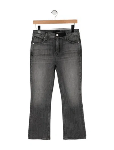 Pre-owned Rta Mid-rise Straight Leg Jeans In Gray