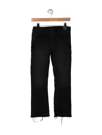 Pre-owned Rta Mid-rise Wide Leg Jeans In Black