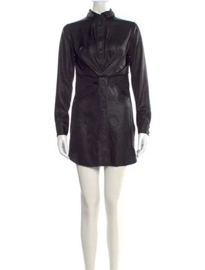 Pre-owned Rta Mini Dress In Black