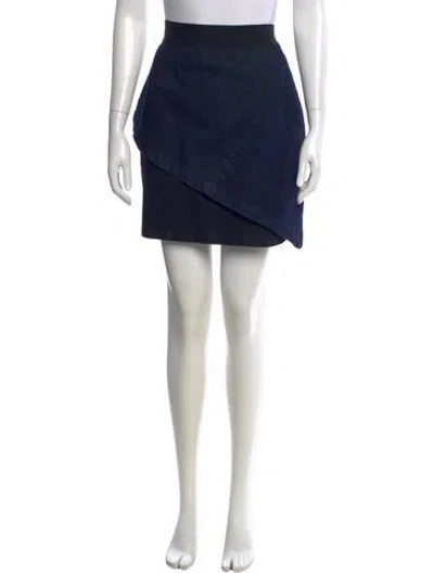 Pre-owned Rta Mini Skirt In Blue