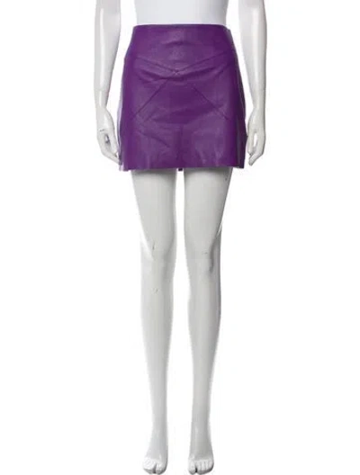 Pre-owned Rta Mini Skirt In Purple