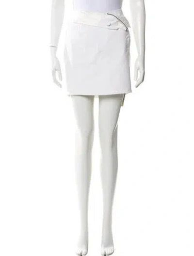 Pre-owned Rta Mini Skirt In White
