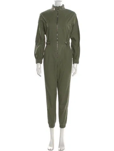 Pre-owned Rta Mock Neck Jumpsuit W/ Tags In Green