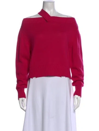 Pre-owned Rta Mock Neck Sweater In Pink