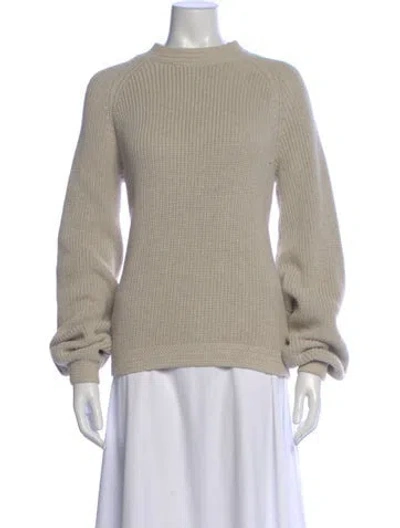 Pre-owned Rta Mock Neck Sweater In White