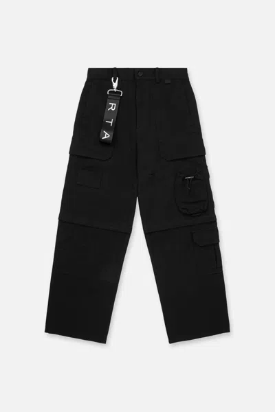 Rta Multi Pocket Cargo Pant In Black