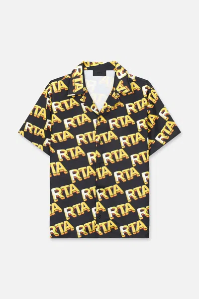 Rta Nathan Short Sleeve Shirt In Black