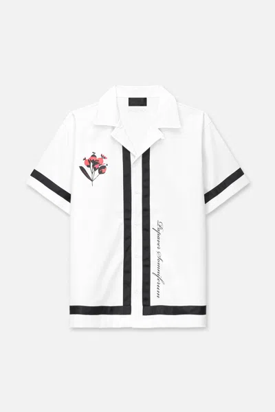 Rta Nathan Short Sleeve Shirt In White