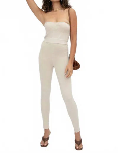 Rta Nour Bustier Top In Parchment In White