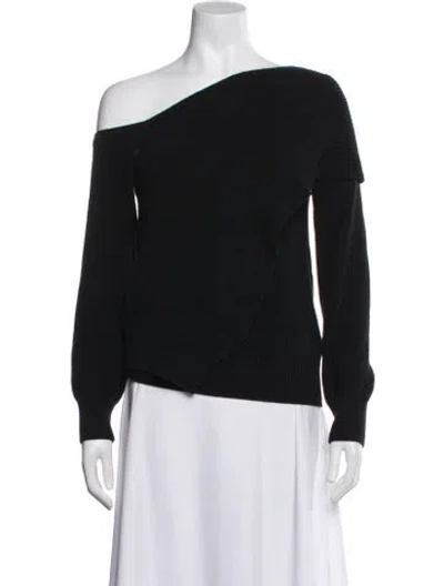 Pre-owned Rta Off-the-shoulder Sweater In Blue