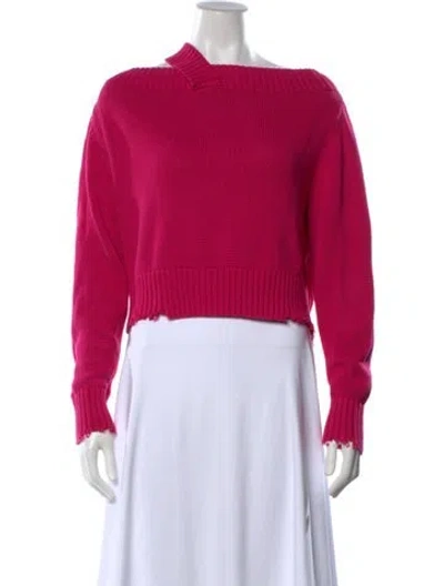 Pre-owned Rta Off-the-shoulder Sweater In Pink