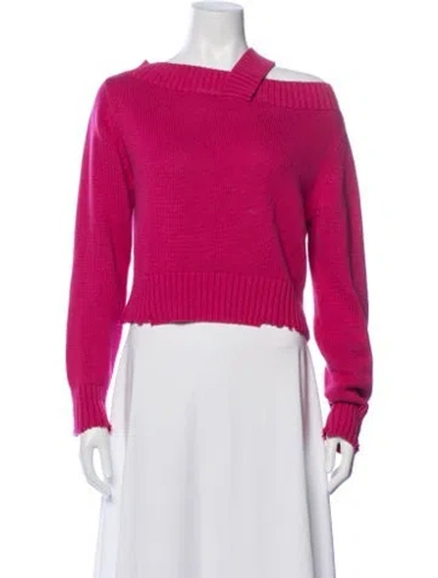 Pre-owned Rta Off-the-shoulder Sweater W/ Tags In Pink