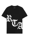 Rta Old English Logo T-shirt In Black