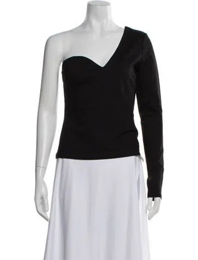 Pre-owned Rta One-shoulder Long Sleeve Top W/ Tags In Black