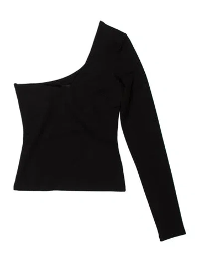 Pre-owned Rta One-shoulder Long Sleeve Top W/ Tags In Black