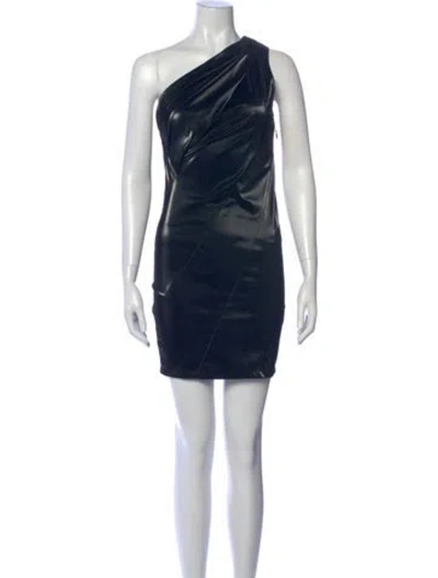 Pre-owned Rta One-shoulder Mini Dress In Blue