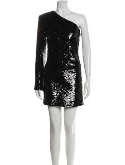 Pre-owned Rta One-shoulder Mini Dress In Blue