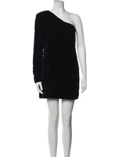 Pre-owned Rta One-shoulder Mini Dress In Blue