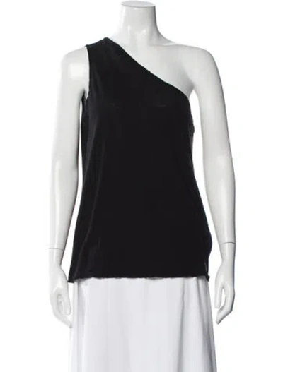 Pre-owned Rta One-shoulder Sleeveless Top In Black