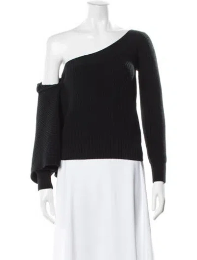 Pre-owned Rta One-shoulder Sweater In Black