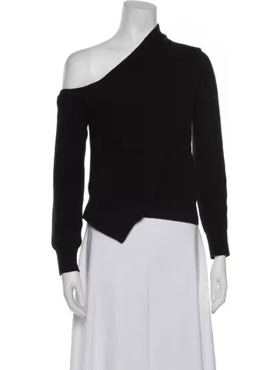 Pre-owned Rta One-shoulder Sweater In Black